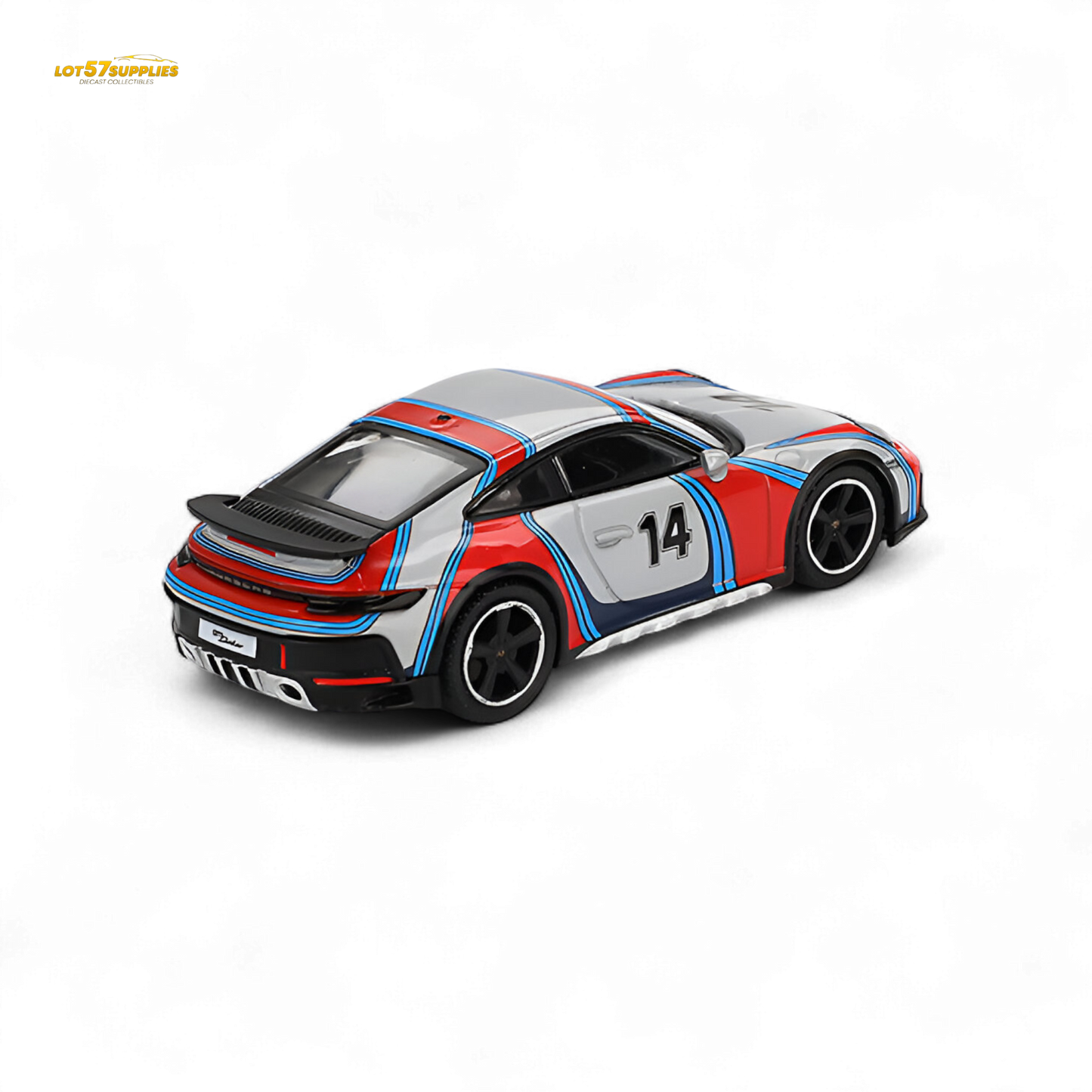 Mini-GT Porsche 911 Dakar Rally 1974 Ice Grey Metallic 1:64