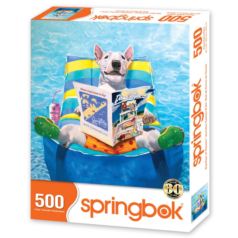 Dog Days Of Summer 500 Piece Jigsaw Puzzle by Springbok Puzzles