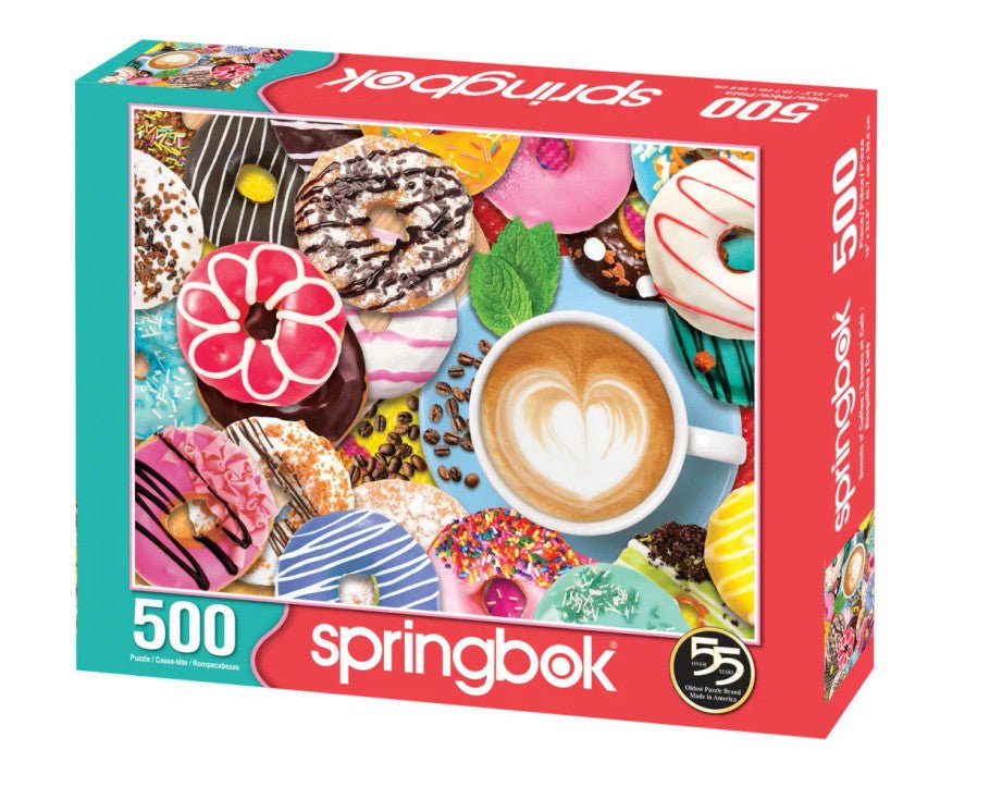 Donuts N' Coffee 500 Piece Jigsaw Puzzle by Springbok Puzzles