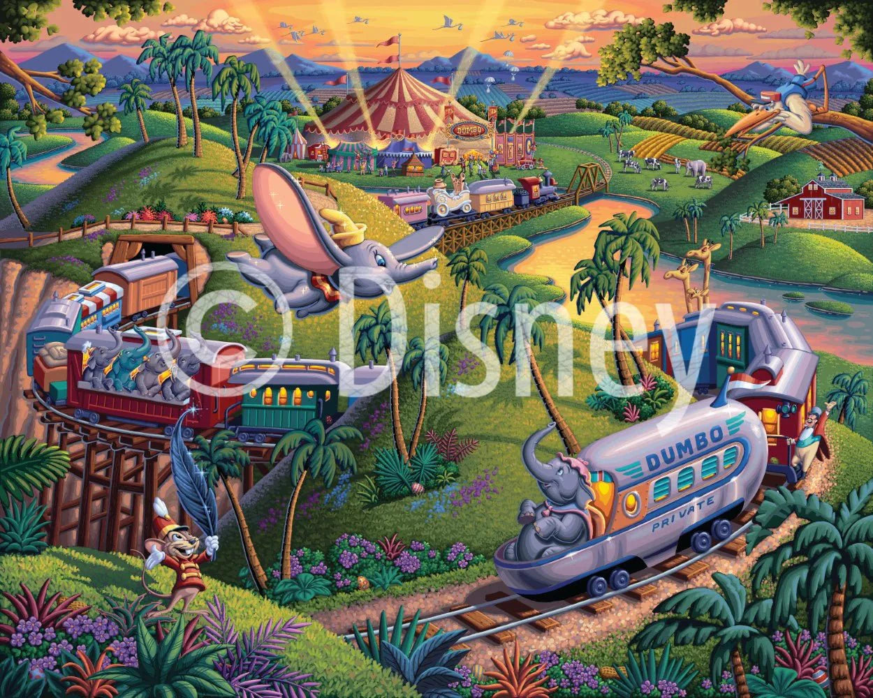 Dumbo The Flying Elephant 500 Piece Jigsaw Puzzle | Dowdle Puzzles