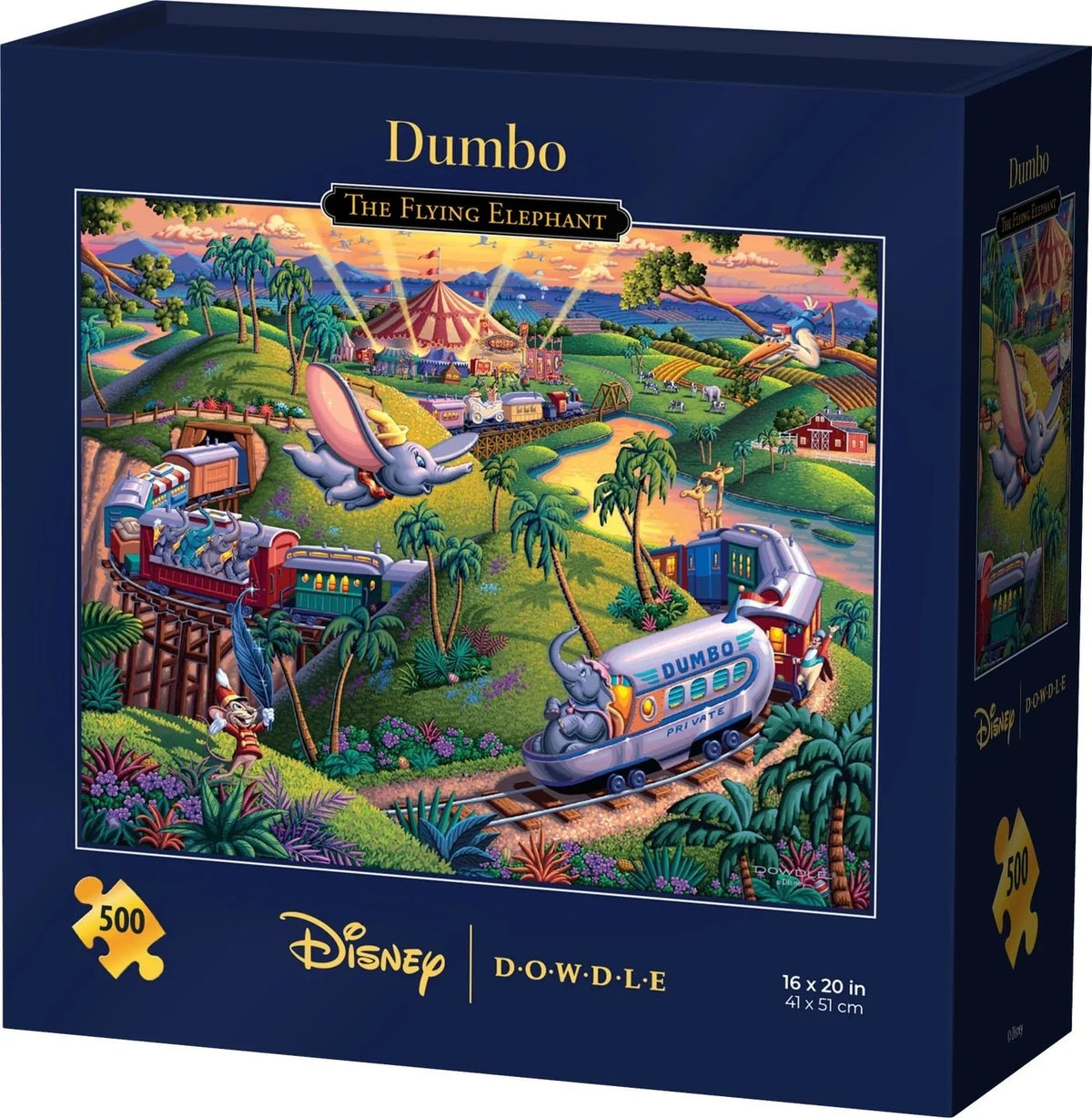 Dumbo The Flying Elephant 500 Piece Jigsaw Puzzle | Dowdle Puzzles