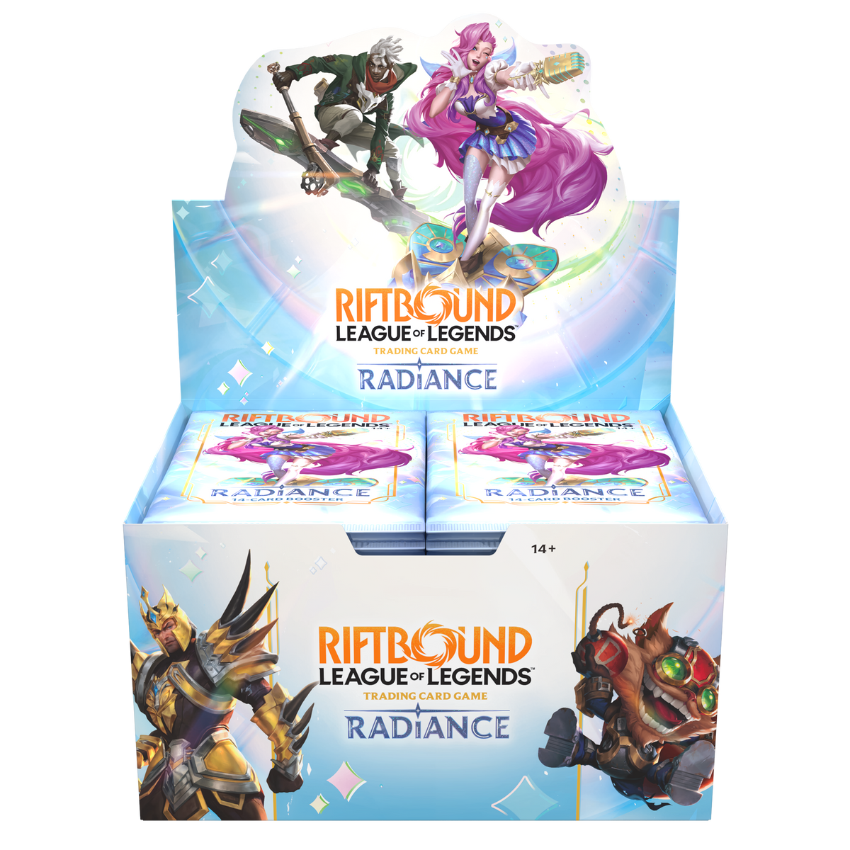 Riftbound: Radiance Booster Box sealed 24-pack booster display packaging, English edition