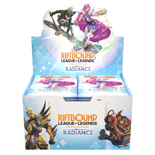 Riftbound: Radiance Booster Box sealed 24-pack booster display packaging, English edition