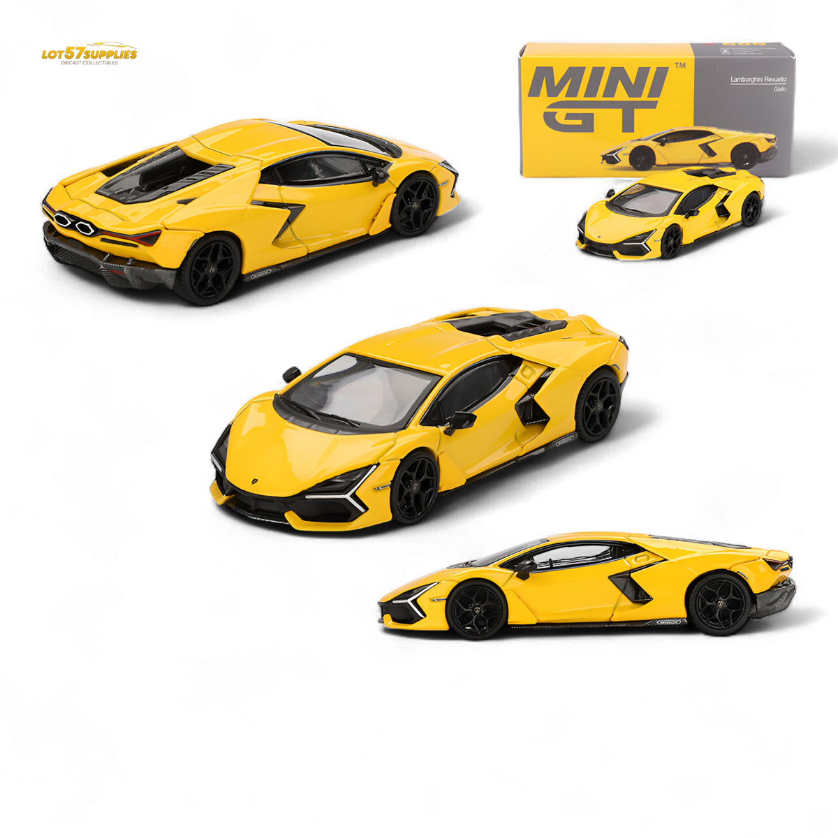 Mini-GT Lamborghini Revuelto Giallo 1:64