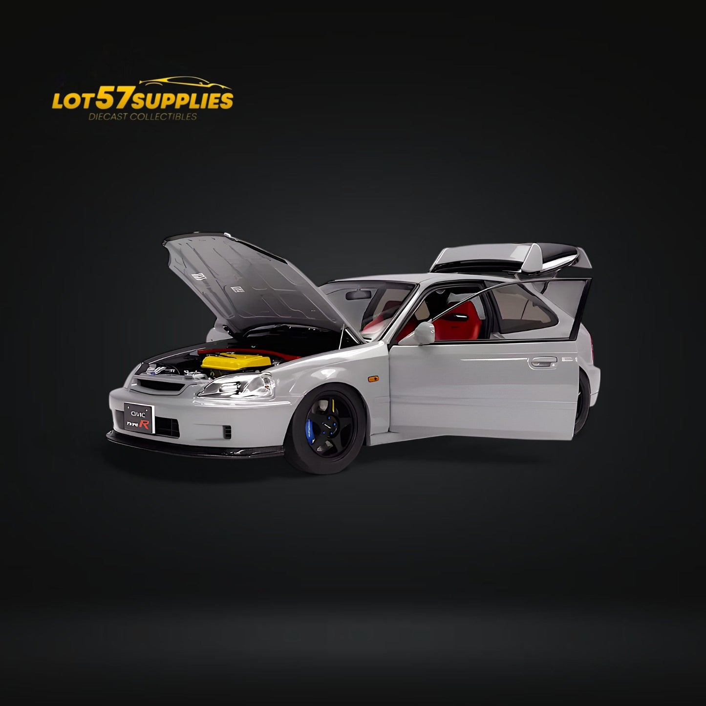 MOTORHELIX Honda Civic Type-R EK9 Nardo Grey 1:18