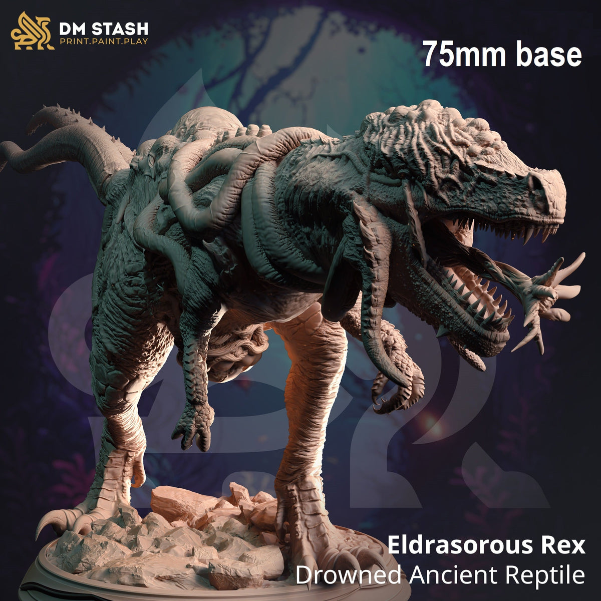 Eldrasorous Rex, Drowned Ancient Reptile (Deep Sea Dinosaur Horror)
