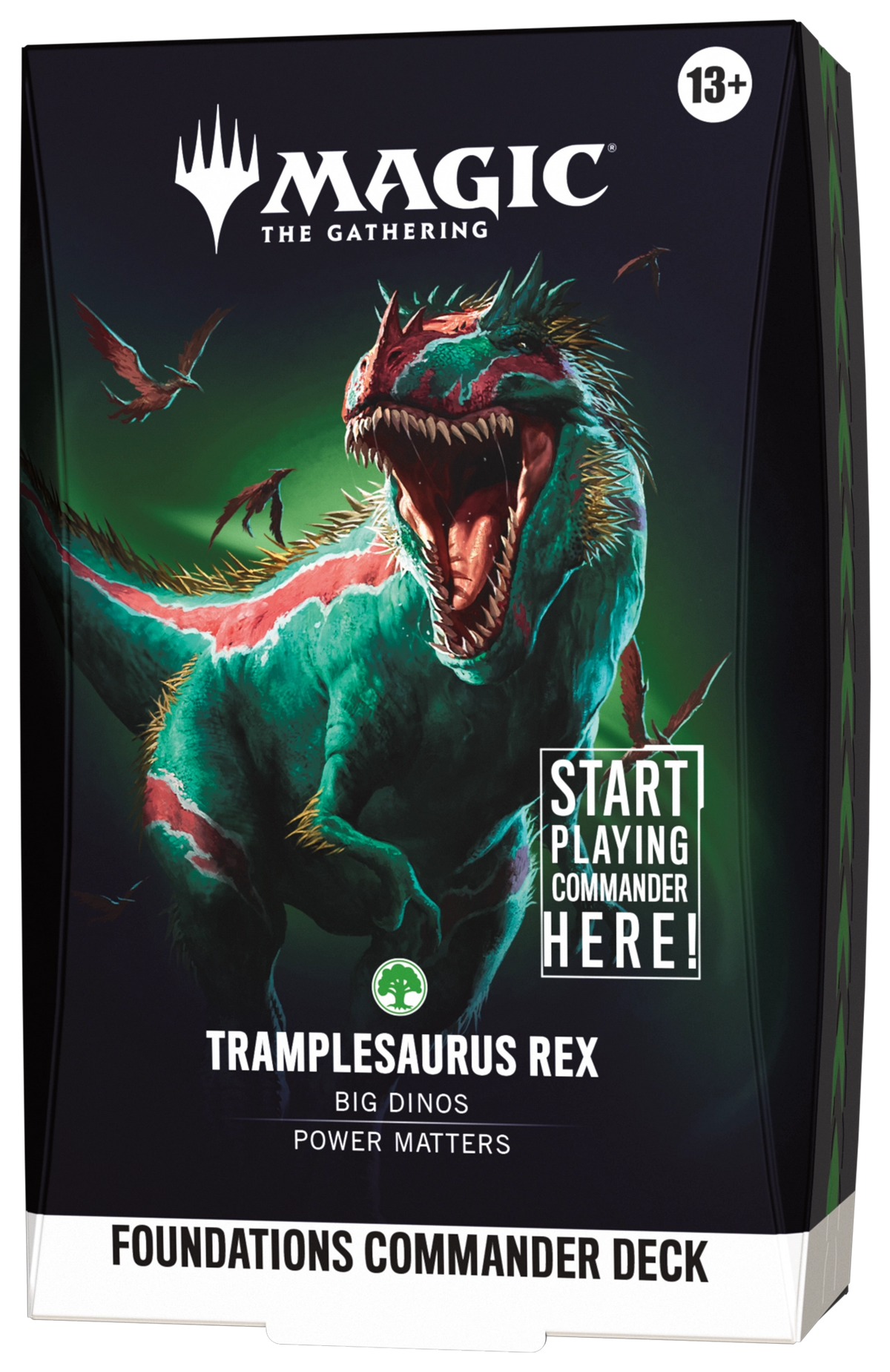 Magic: The Gathering Foundations Commander Deck - Tramplesaurus Rex - English packaging