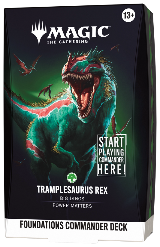 Magic: The Gathering Foundations Commander Deck - Tramplesaurus Rex - English packaging