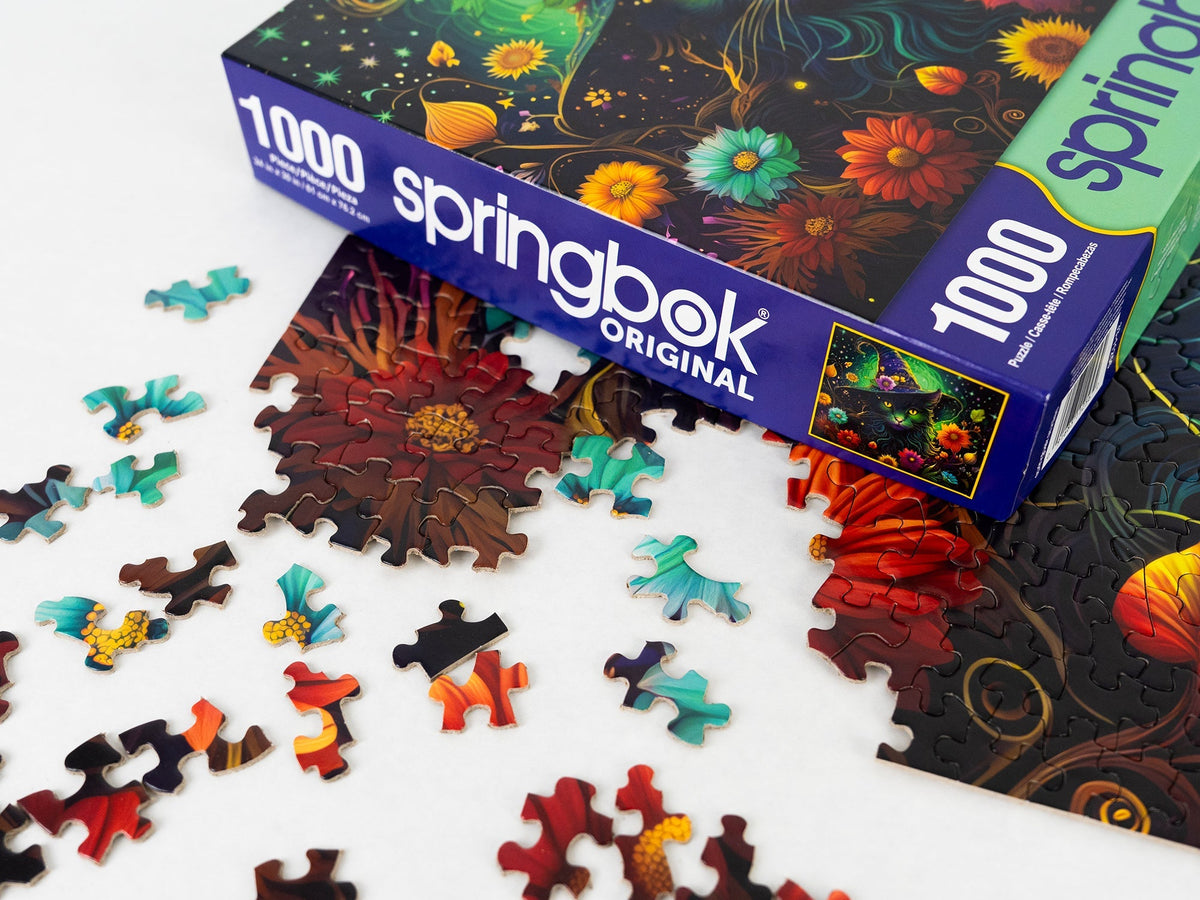 Enchanted Cat 1000 Piece Jigsaw Puzzle | Springbok Puzzles