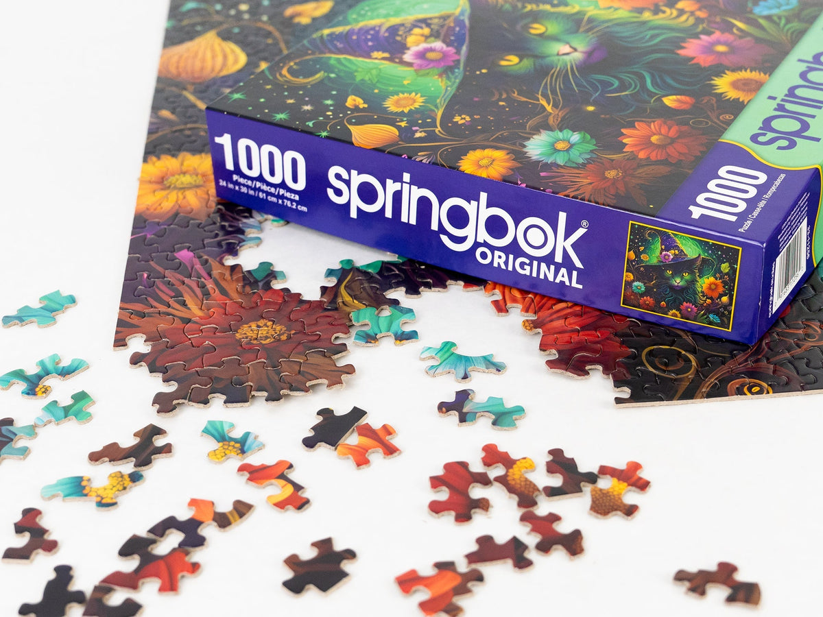 Enchanted Cat 1000 Piece Jigsaw Puzzle | Springbok Puzzles