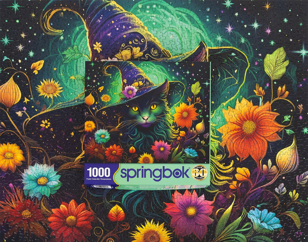 Enchanted Cat 1000 Piece Jigsaw Puzzle | Springbok Puzzles