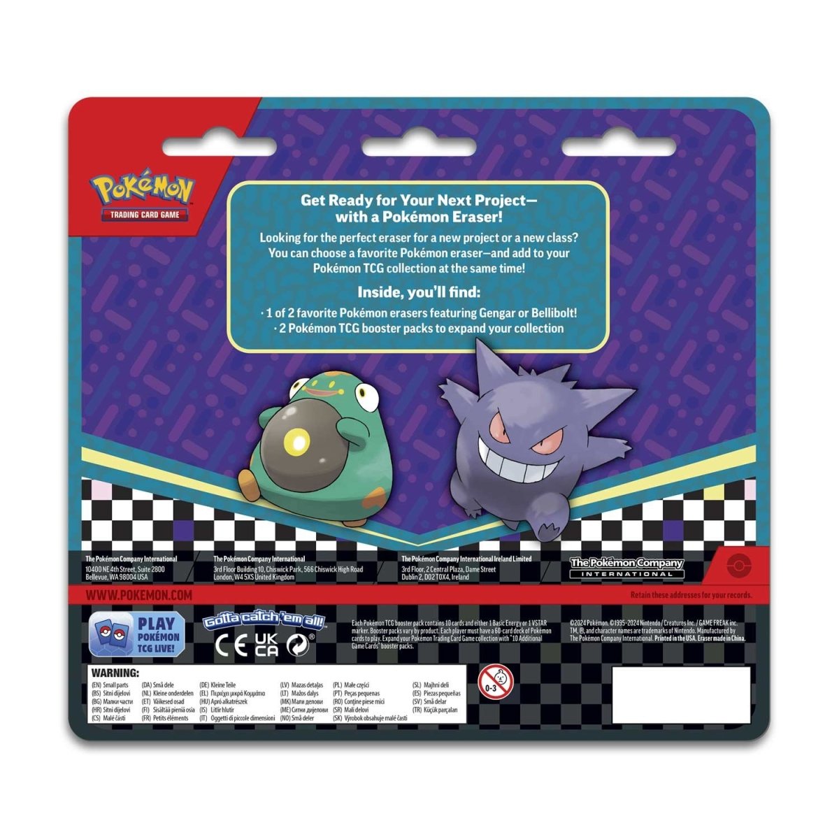 2 Booster Packs & Bellibolt Eraser