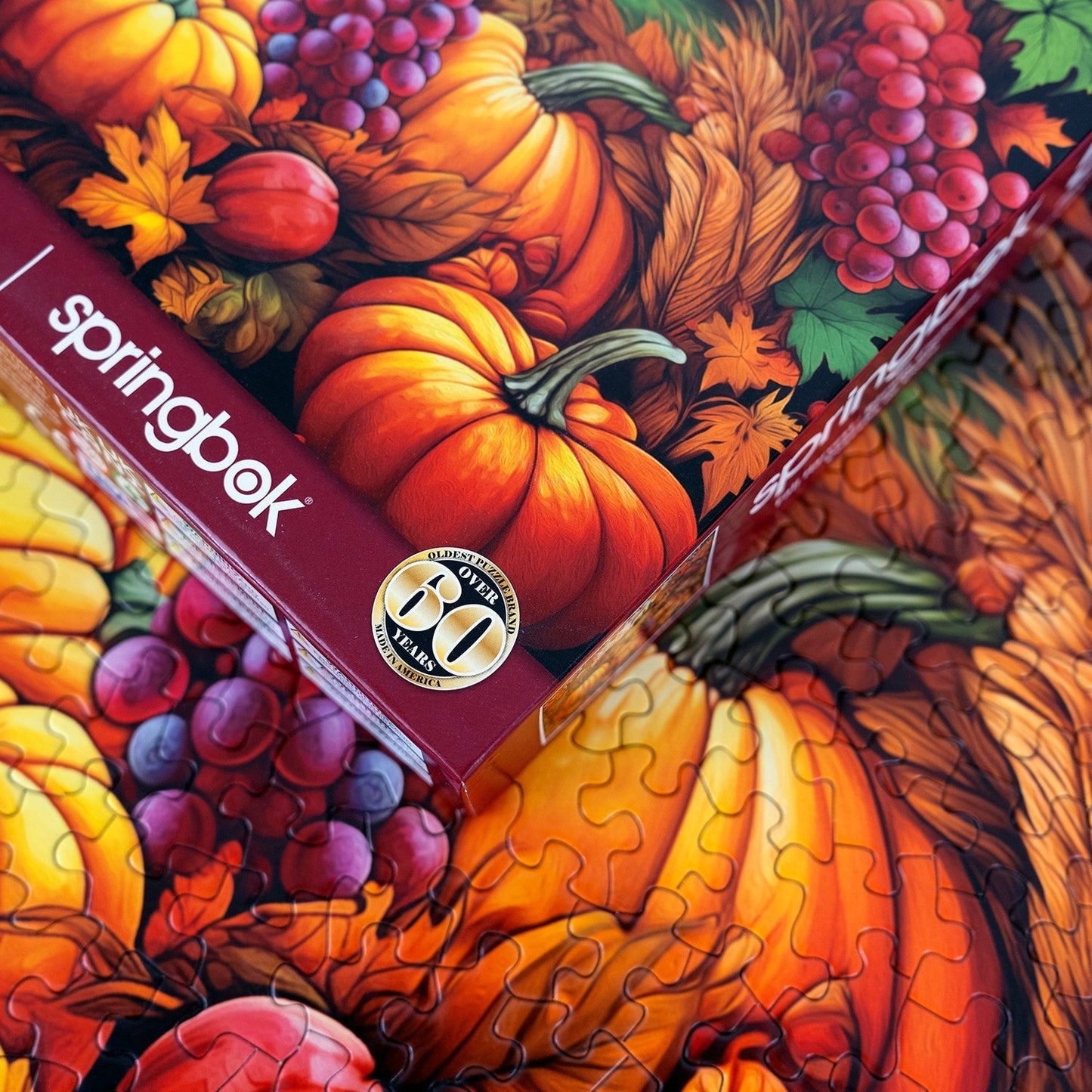 Fall Harvest 500 Piece Jigsaw Puzzle  | Springbok Puzzles