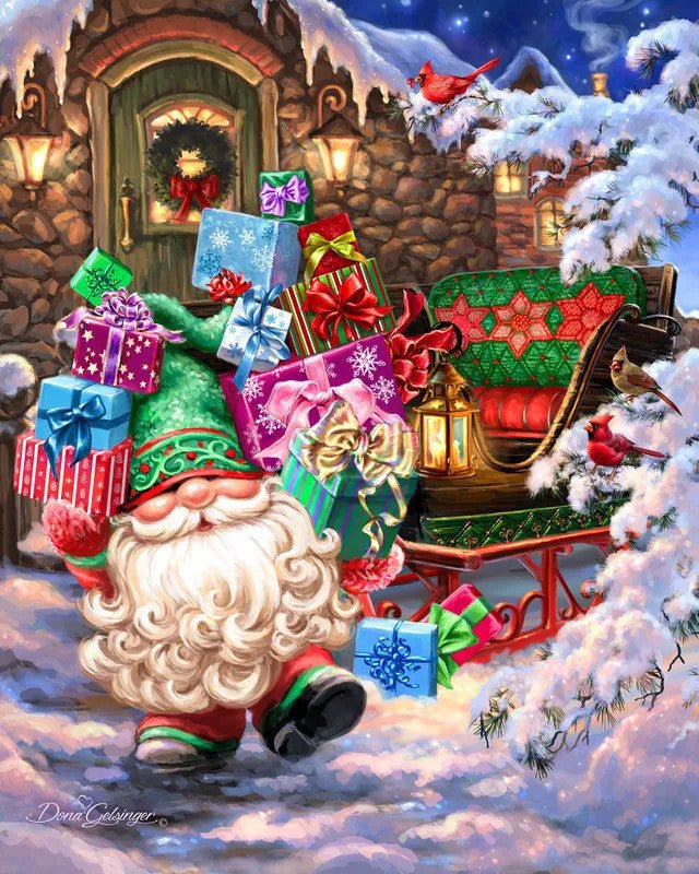 Filling the Sleigh 500 Piece Jigsaw Puzzle | Springbok Puzzles