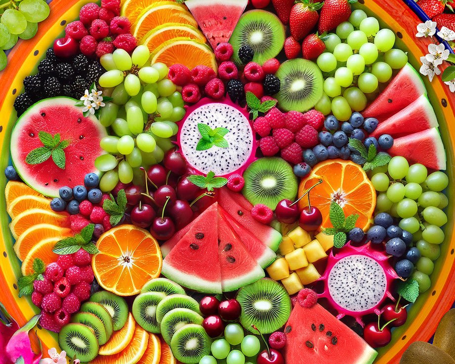 Fruit Platter 500 Piece Jigsaw Puzzle by Springbok Puzzles