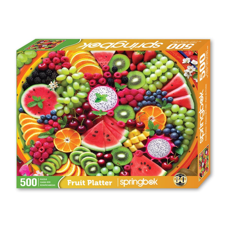 Fruit Platter 500 Piece Jigsaw Puzzle by Springbok Puzzles