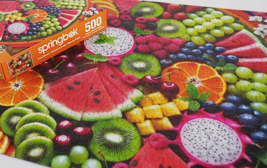 Fruit Platter 500 Piece Jigsaw Puzzle by Springbok Puzzles
