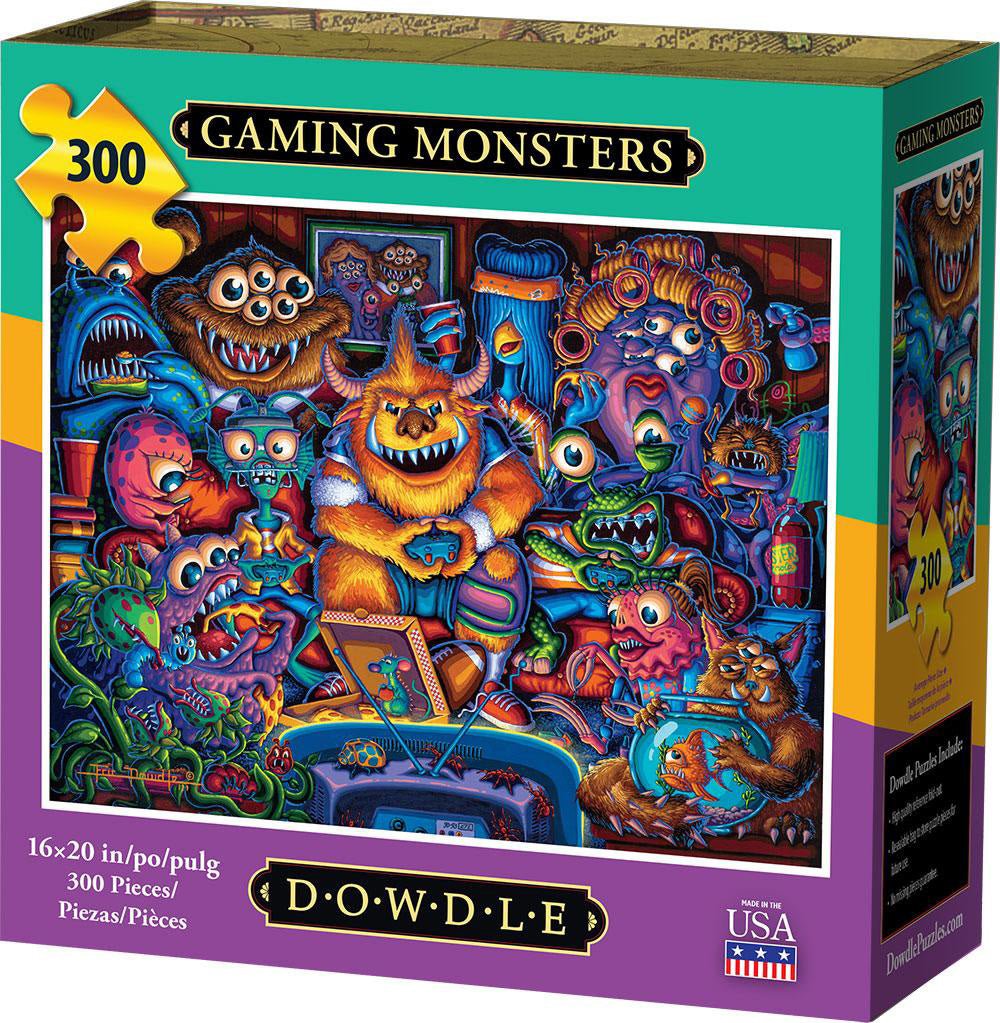 Gaming Monsters 300 Piece Jigsaw Puzzle by Dowdle