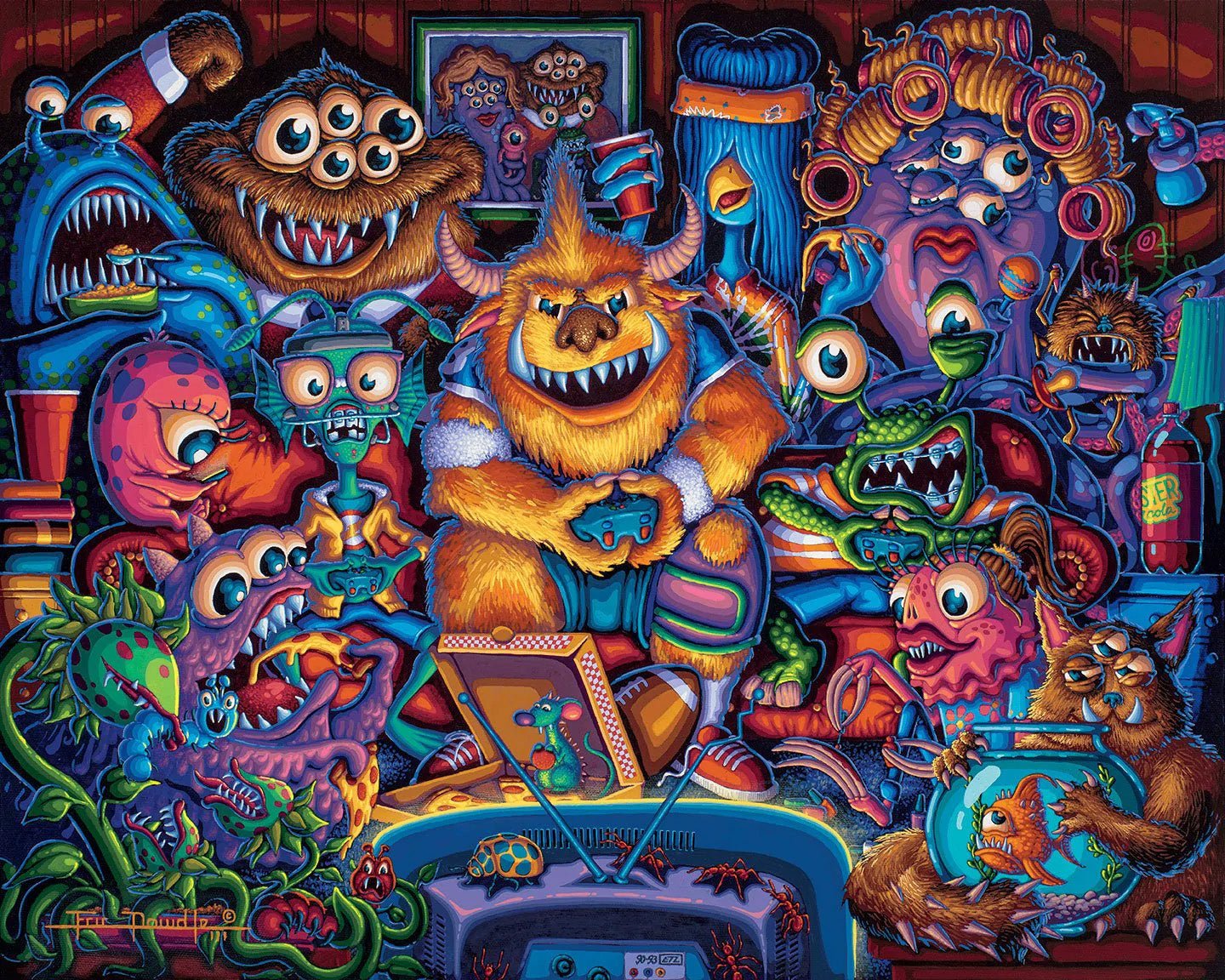 Gaming Monsters 300 Piece Jigsaw Puzzle by Dowdle