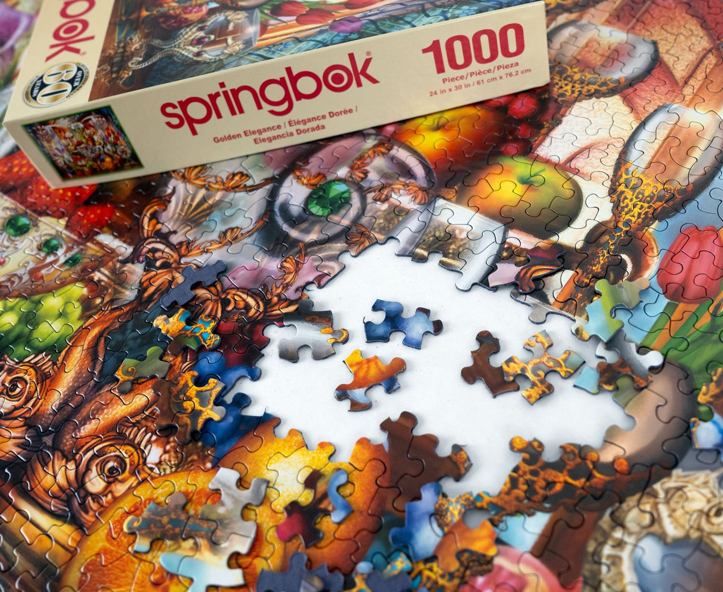 Golden Elegance 1000 Piece Jigsaw Puzzle | Springbok Puzzles
