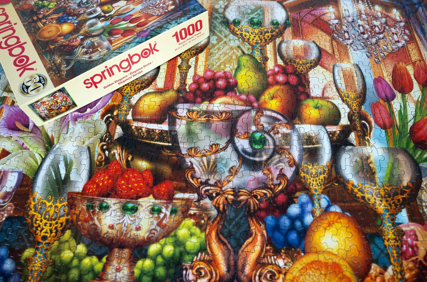 Golden Elegance 1000 Piece Jigsaw Puzzle | Springbok Puzzles
