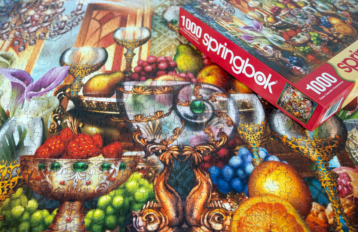 Golden Elegance 1000 Piece Jigsaw Puzzle | Springbok Puzzles