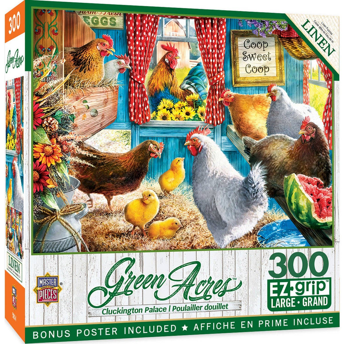 Green Acres - Cluckington Palace 300 Piece EZ Grip Puzzle | Masterpieces