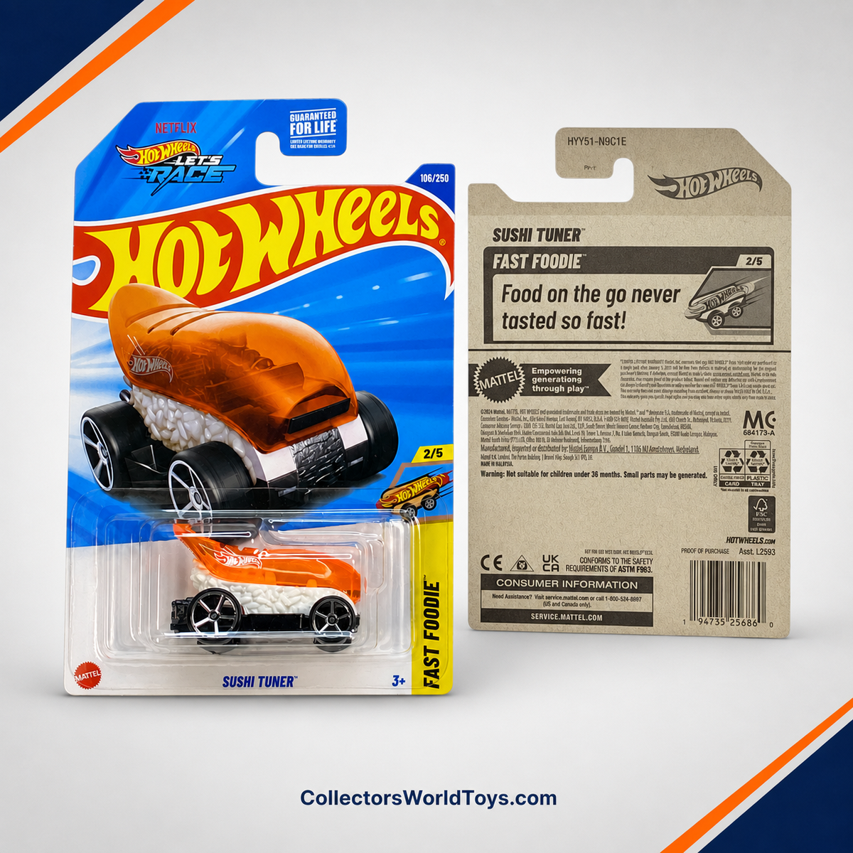Hot Wheels Sushi Tuner | Fast Foodie Series 2/5 - 106/250