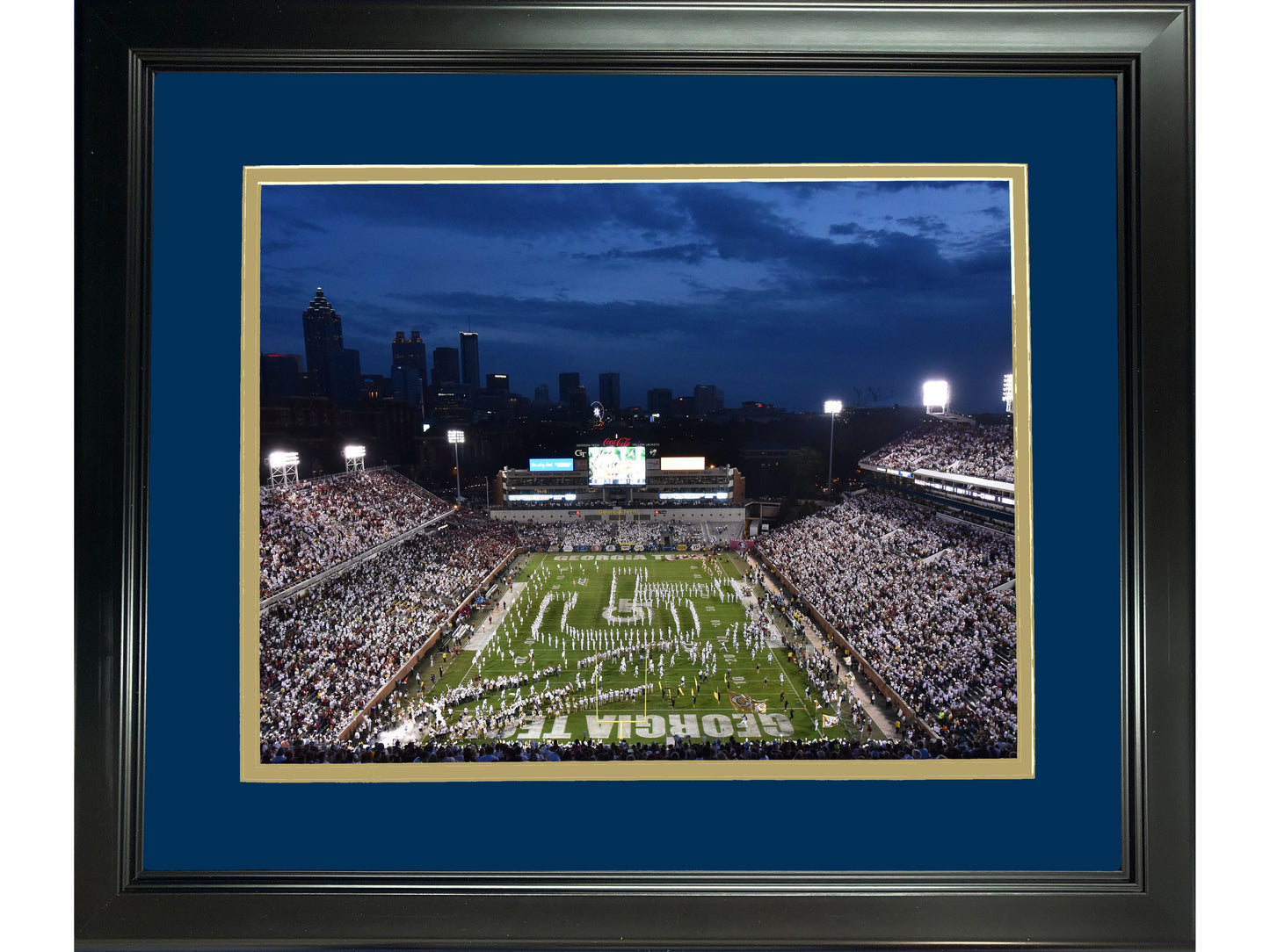 Framed Bobby Dodd Stadium Georgia Tech Yellow Jackets 11"x14" NCAA Football Photo Professionally Matted