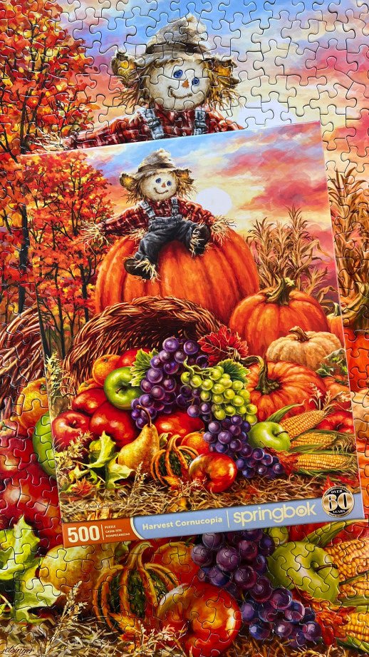 Harvest Cornucopia 500 Piece Jigsaw Puzzle by Springbok Puzzles