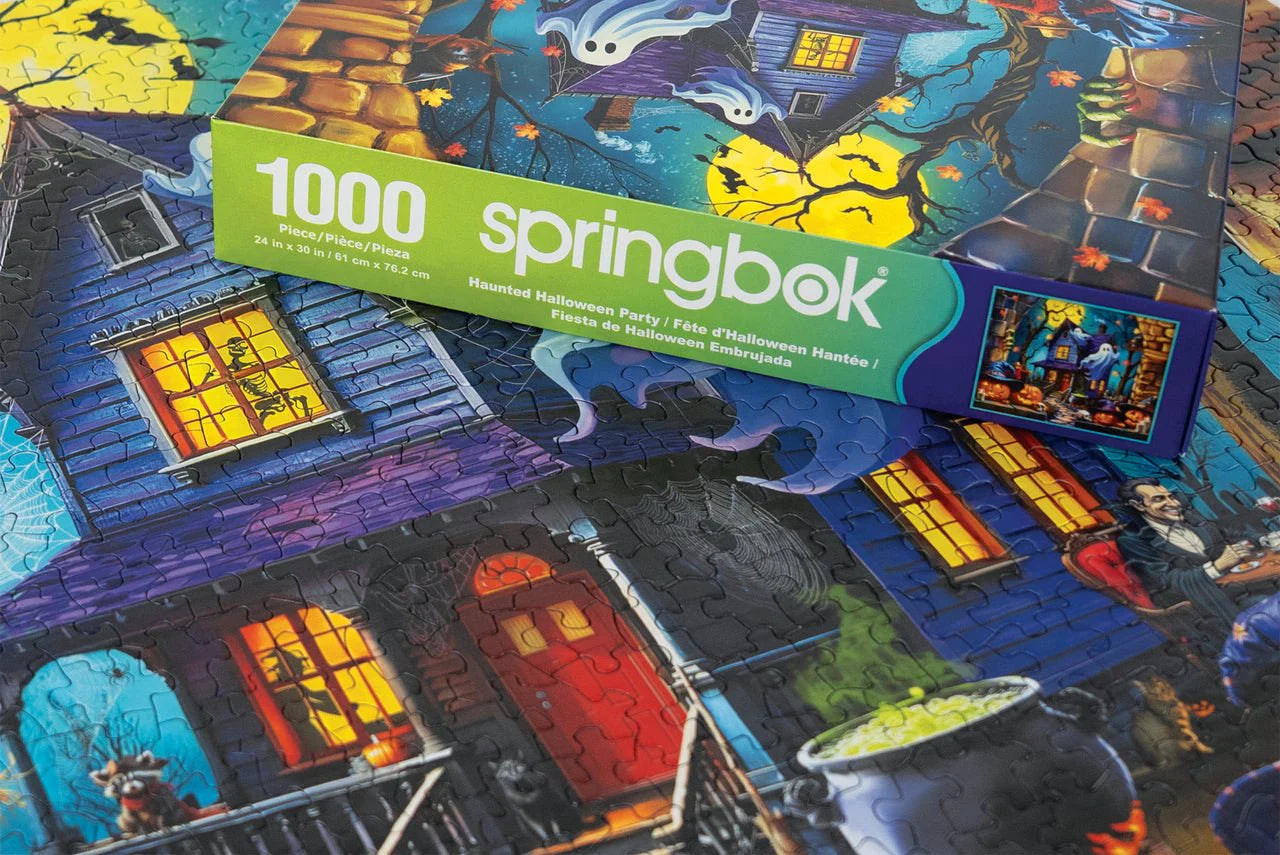 Haunted Halloween Party 1000 Piece Jigsaw Puzzle | Springbok Puzzles