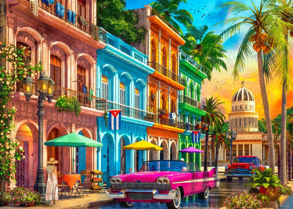 Havana Sunset 1000 Piece Jigsaw Puzzle by Springbok Puzzles