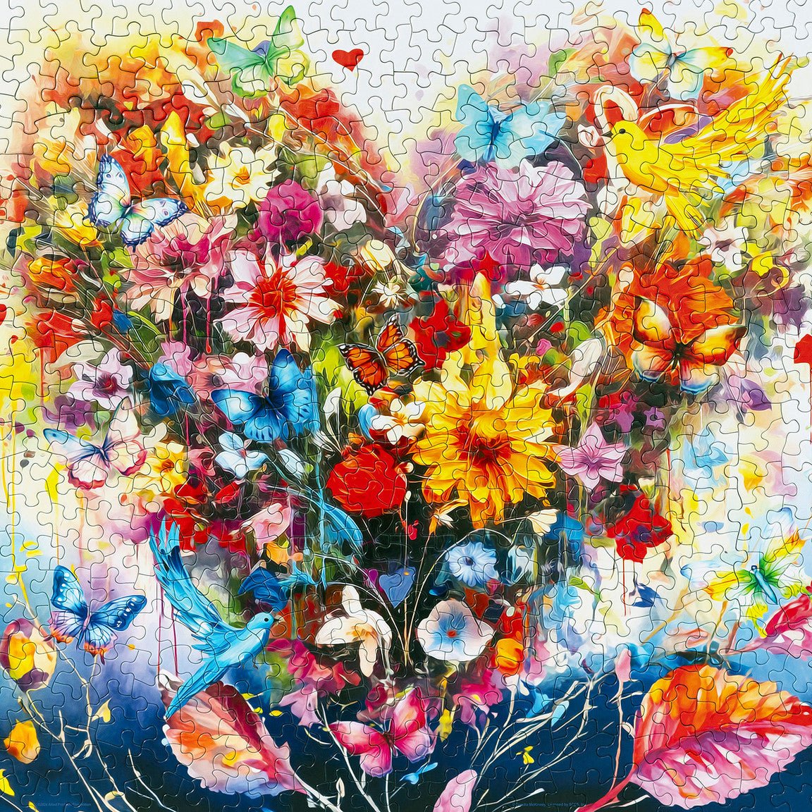Heart Bouquet 500 Piece Jigsaw Puzzle by Springbok Puzzles