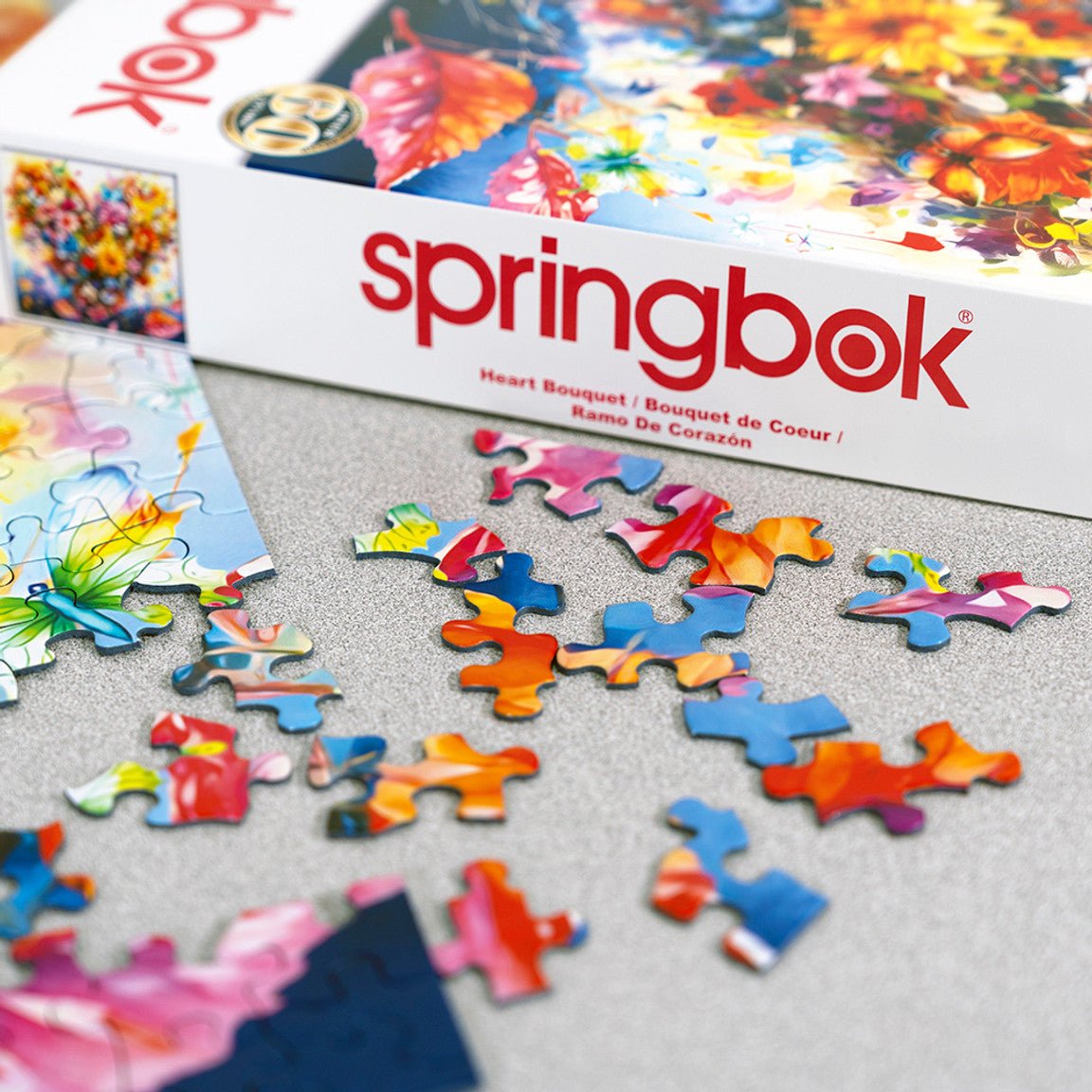 Heart Bouquet 500 Piece Jigsaw Puzzle by Springbok Puzzles