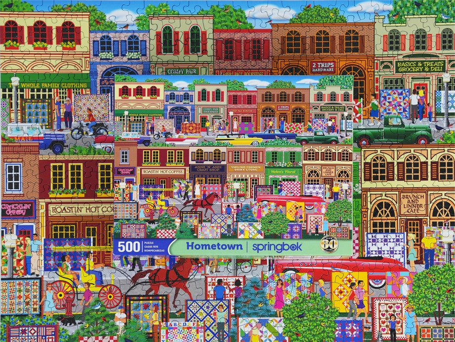 Hometown 500 Piece Jigsaw Puzzle by Springbok Puzzles