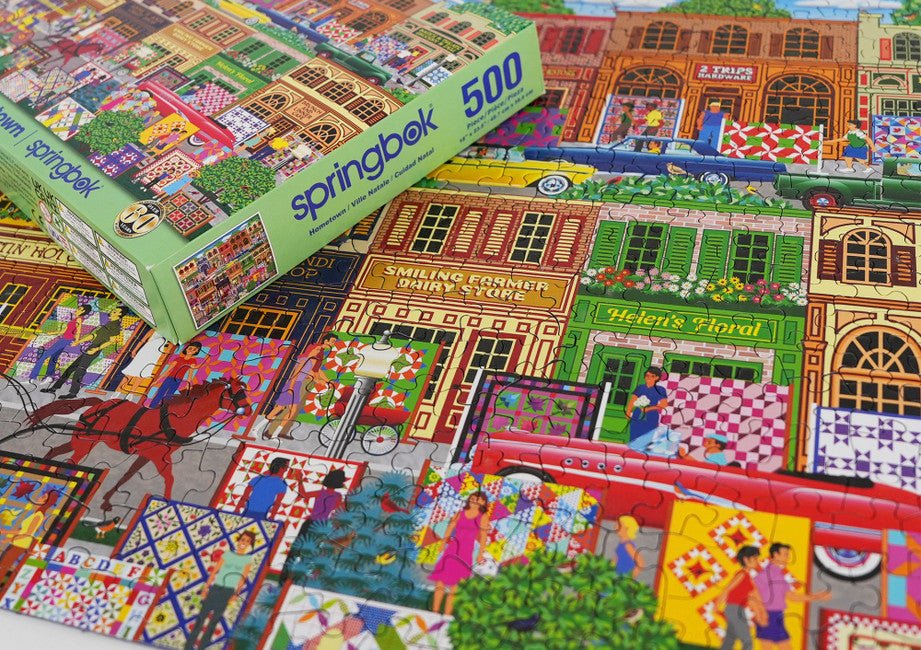 Hometown 500 Piece Jigsaw Puzzle by Springbok Puzzles
