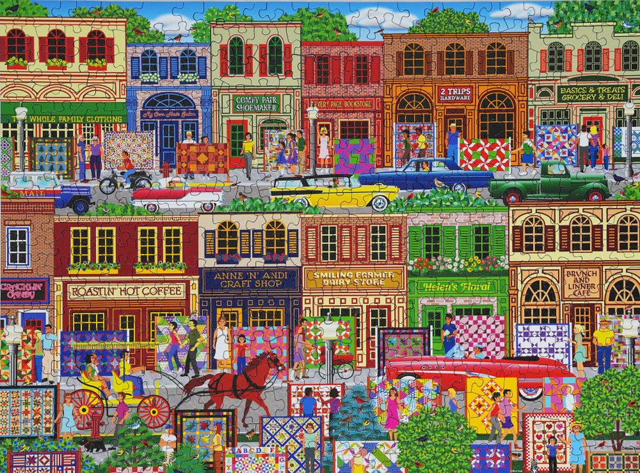 Hometown 500 Piece Jigsaw Puzzle by Springbok Puzzles