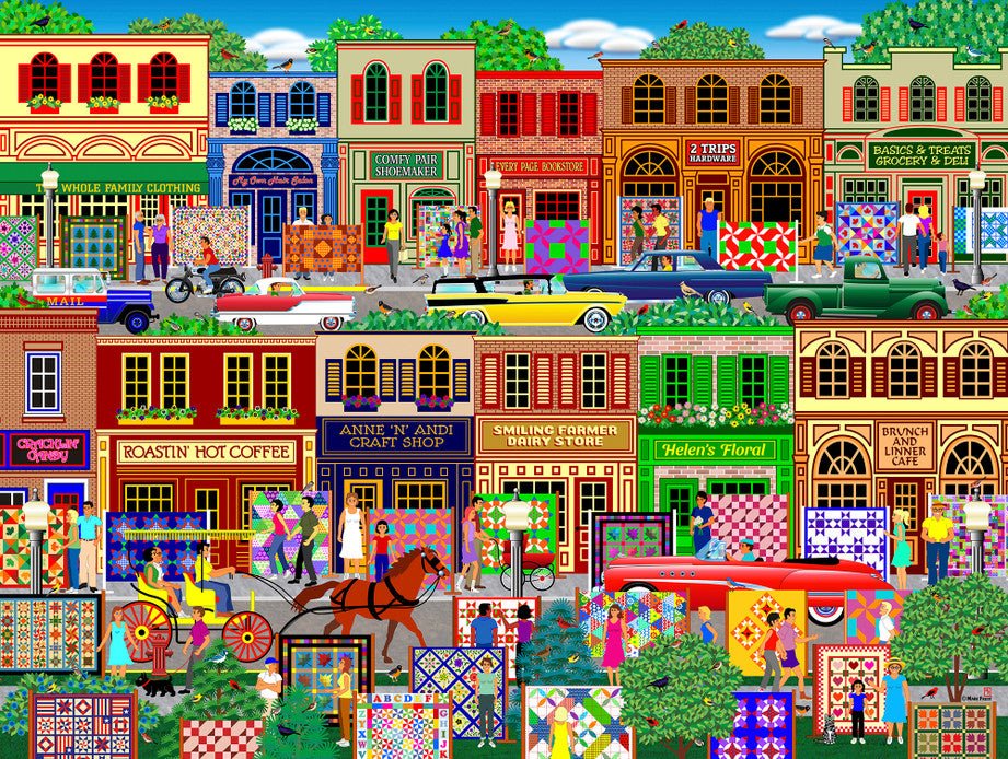 Hometown 500 Piece Jigsaw Puzzle by Springbok Puzzles