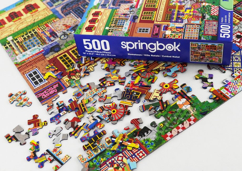 Hometown 500 Piece Jigsaw Puzzle by Springbok Puzzles
