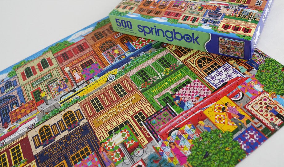Hometown 500 Piece Jigsaw Puzzle by Springbok Puzzles