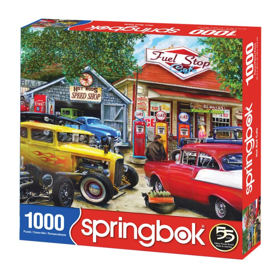 Hot Rod Cafe 1000 Piece Jigsaw Puzzle by Springbok Puzzles