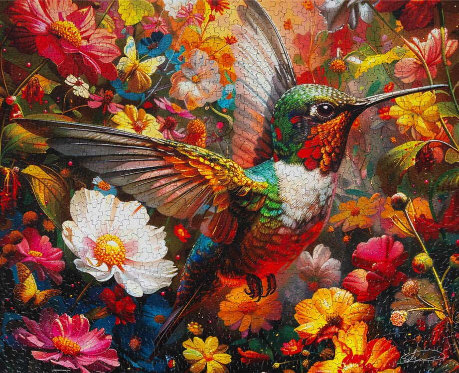 Hummingbird Dream 1000 Piece Jigsaw Puzzle by Springbok Puzzles