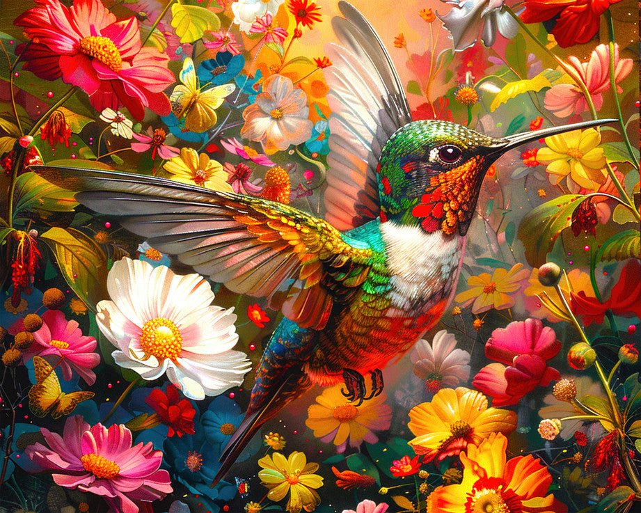 Hummingbird Dream 1000 Piece Jigsaw Puzzle by Springbok Puzzles