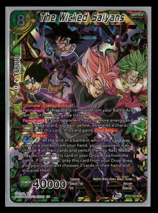 The Wicked Saiyans #bt15-153 SCR (Special Rare) - Riftbound