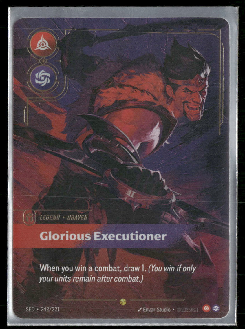 Draven, Glorious Executioner (Overnumbered) #242/221 - Riftbound