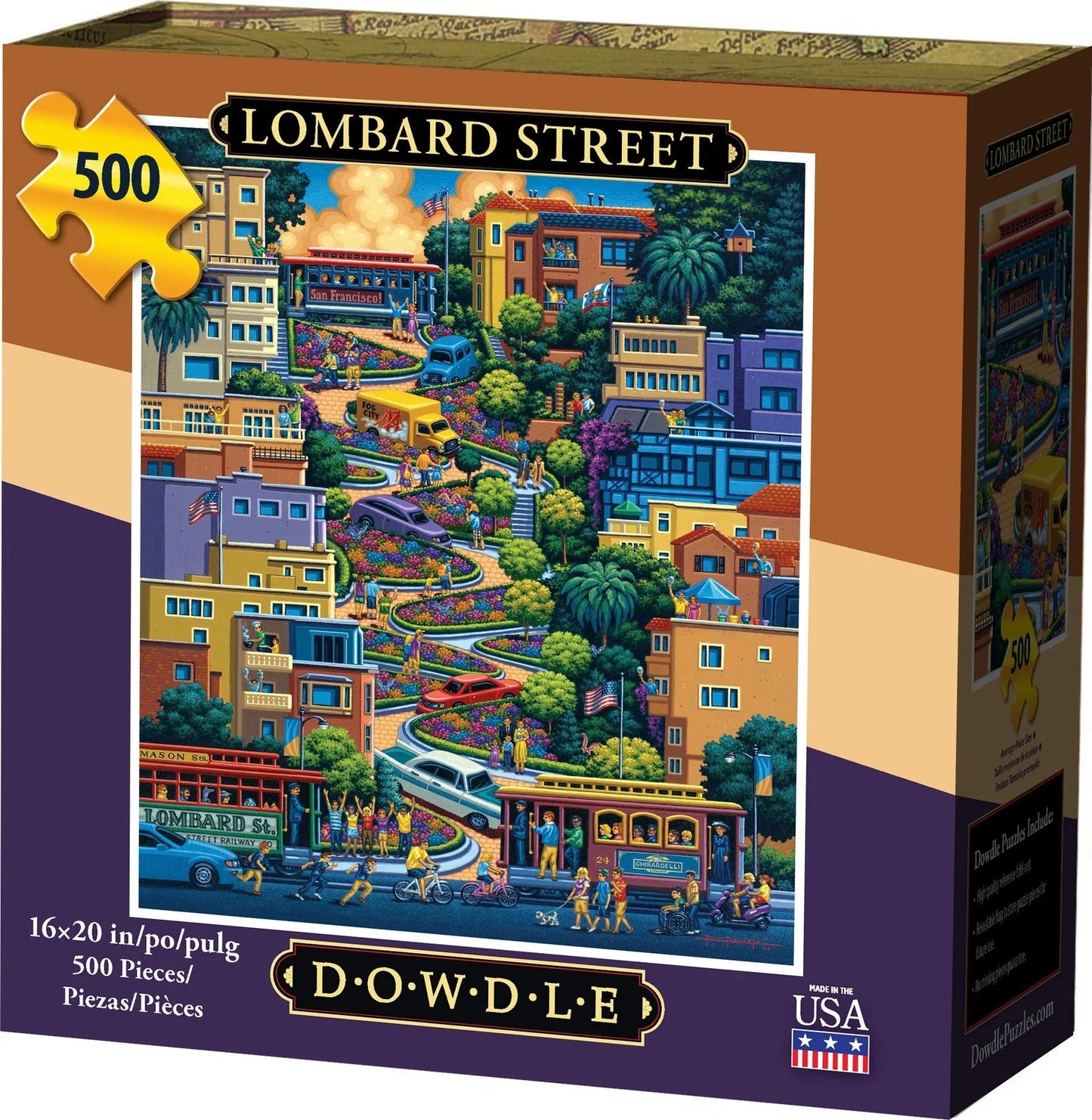 Lombard Street 500 Piece Jigsaw Puzzle | Dowdle Puzzles
