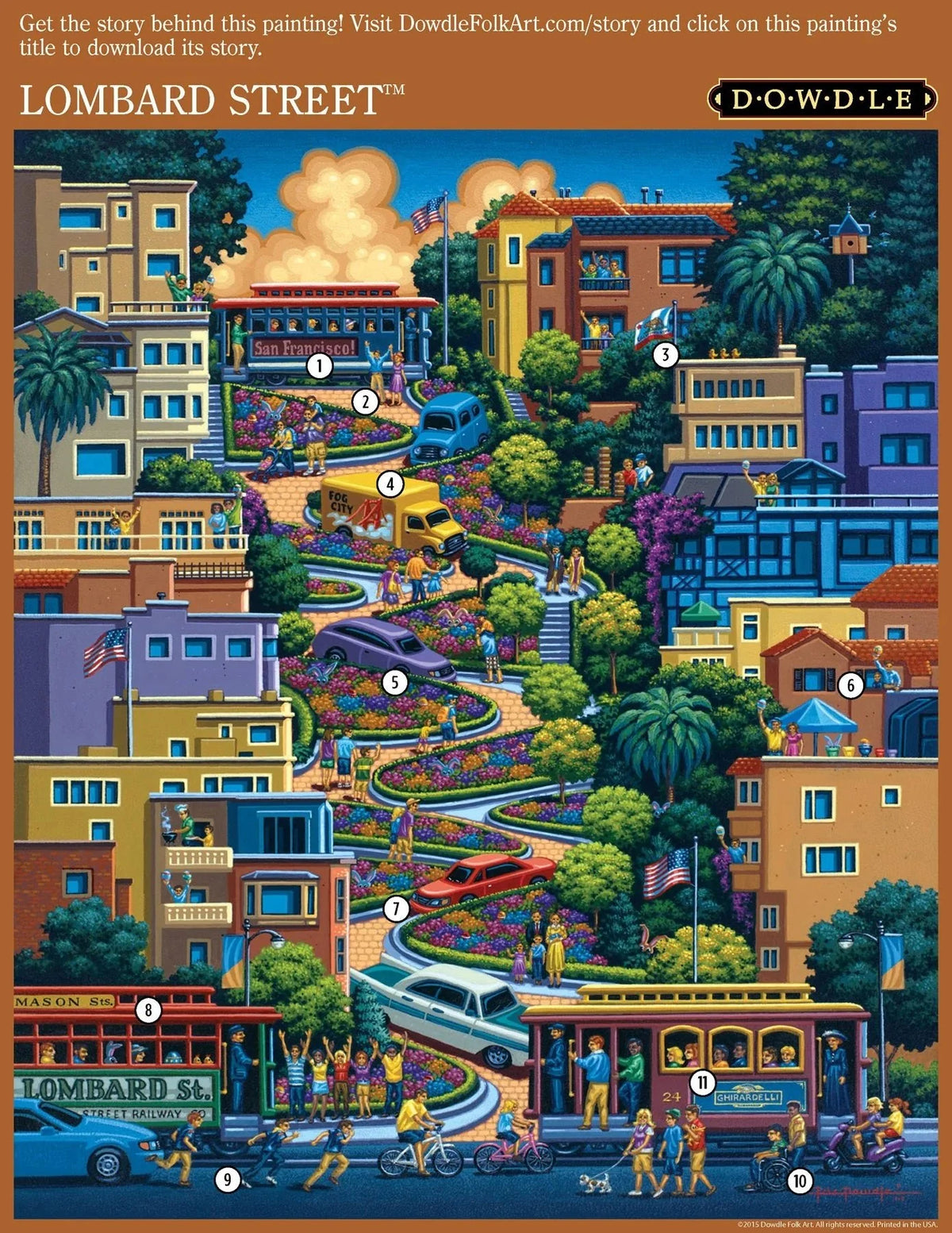 Lombard Street 500 Piece Jigsaw Puzzle | Dowdle Puzzles