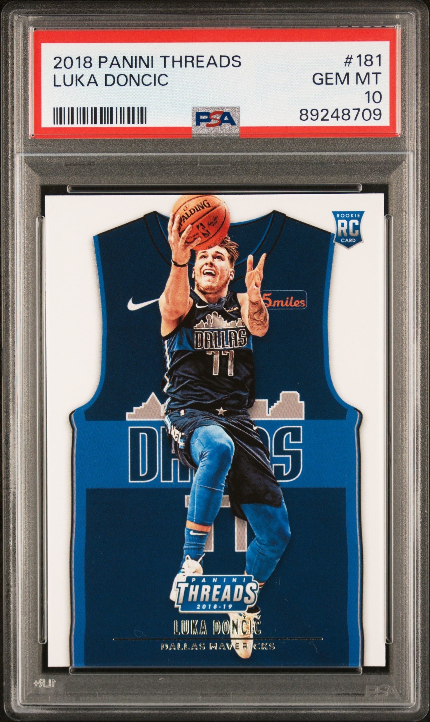 Graded 2018 Panini Threads Luka Doncic #181 Rookie RC Basketball Card PSA 10 Gem Mint