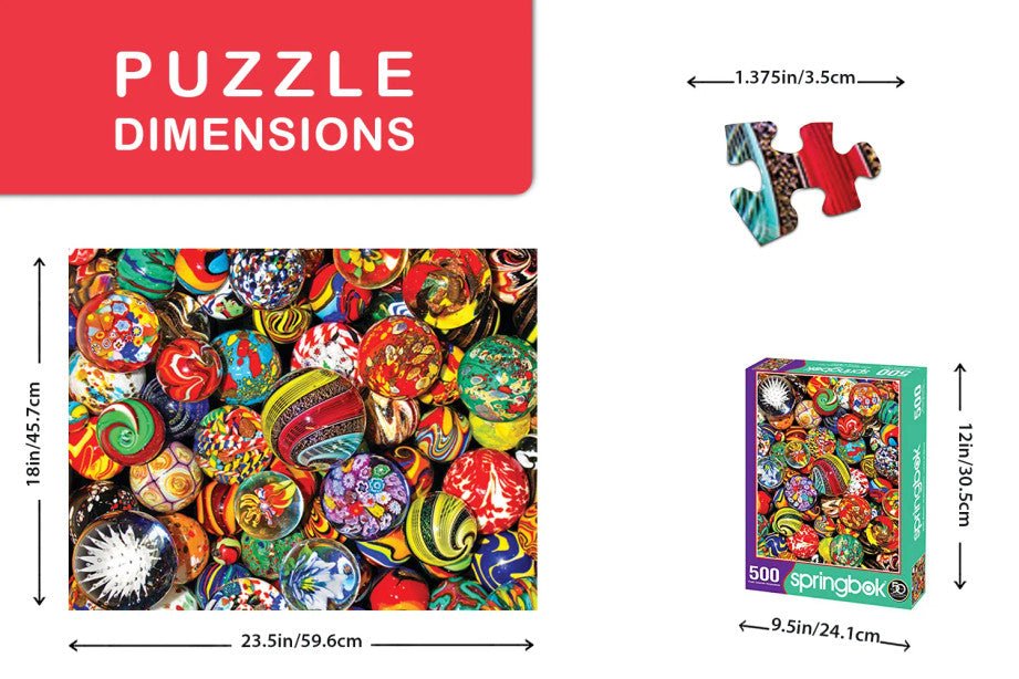 Marble Madness 500 Piece Jigsaw Puzzle by Springbok Puzzles