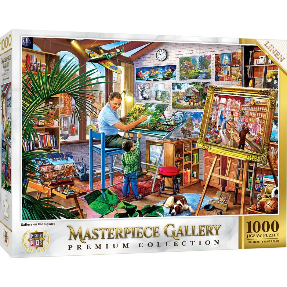 Masterpiece Gallery: Gallery on the Square – 1000 Piece Jigsaw Puzzle by MasterPieces